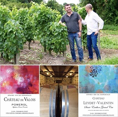 Franck & Fréderic LEYDET - Ch. LEYDET-VALENTIN St. Emilon Grand Cru & Ch. De VALOIS Pomerol, Organic Certified  