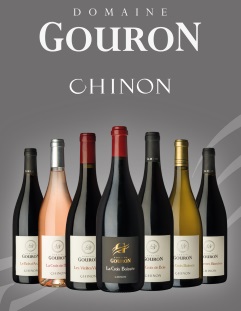Domaine GOURON - NEW LABELS!  Chinon Red, White & Rose from Cravant-les-Coteaux  Learn More About GOURON  