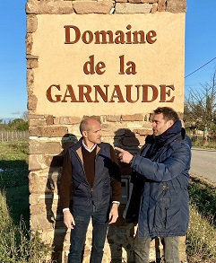 Franck with Anthony Lamoot - Domaine de la GARNAUDE  